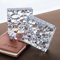 Cloud crystal brick fashion screen net red bar villa transparent background wall art ice pattern bathroom double-sided