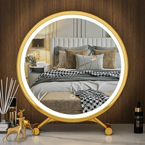 Xiaomi has Pinkins Desktop led Beauty Cosmetic Mirror Wind Net Red Make-up Mirror Dresser Dresser with student Dormitory Portable Lamp