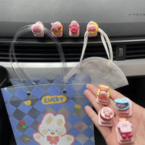 Car interior womens car interior front row multi-function paste hook cute car co-pilot hook Star Kirby