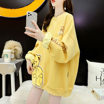 Pregnant women spring 2022 new maternity coat cartoon bear pregnant women vests women spring and autumn thin tide mom