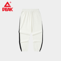 Peak antibacterial technology sports trousers women 2023 summer new breathable casual woven cool breathable trousers women