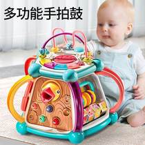 Baby toy hand clapping drum 0-1 year old puzzle u early education 2 young clapping drum baby 6 months 7 seven hexahedron 8