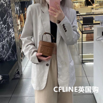 Suitable for CELINE Syrene disassembly zip closure Leather Mini boxing 100 lap single shoulder handbag