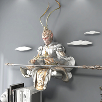 Sun Wukong 3D three-dimensional relief wall decoration wall hanging new Chinese decorative painting living room porch restaurant pendant fighting against Buddha