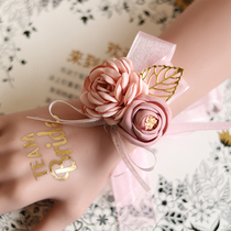 Bride Wrist Flower Bridesmaid Sisters Hand Flower Original Design Mori Wedding Bridegroom Brothers Wedding Corsage