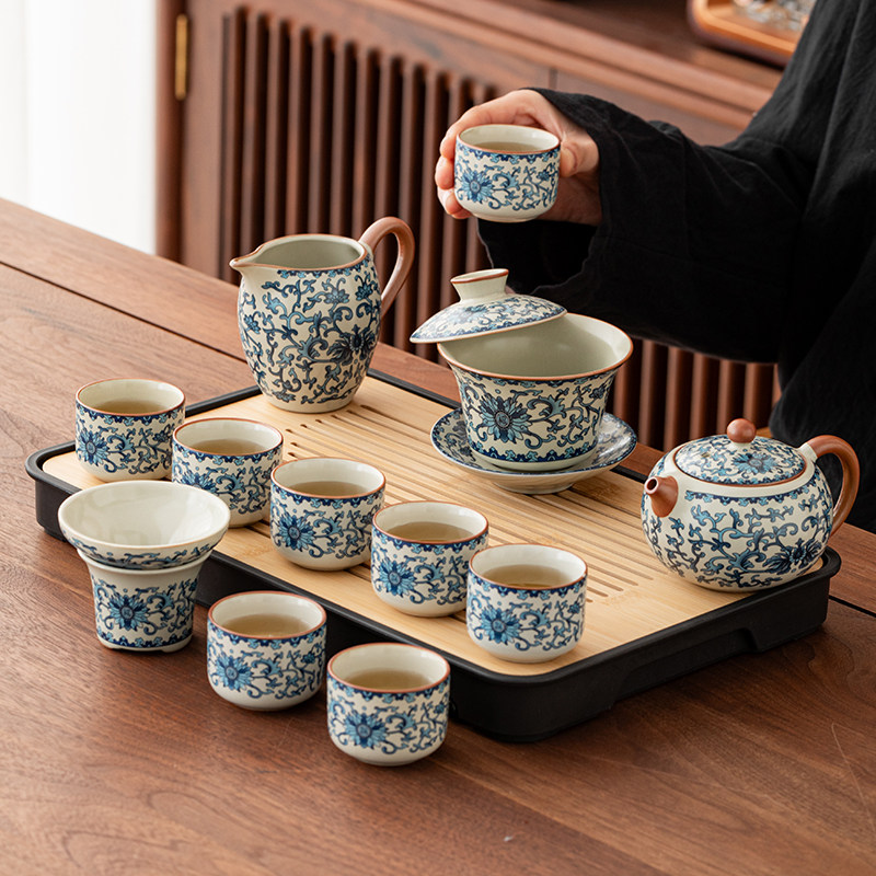 汝窑青花茶具套装-汝窑青花茶具套装促销价格、汝窑青花茶具套装品牌- 淘宝