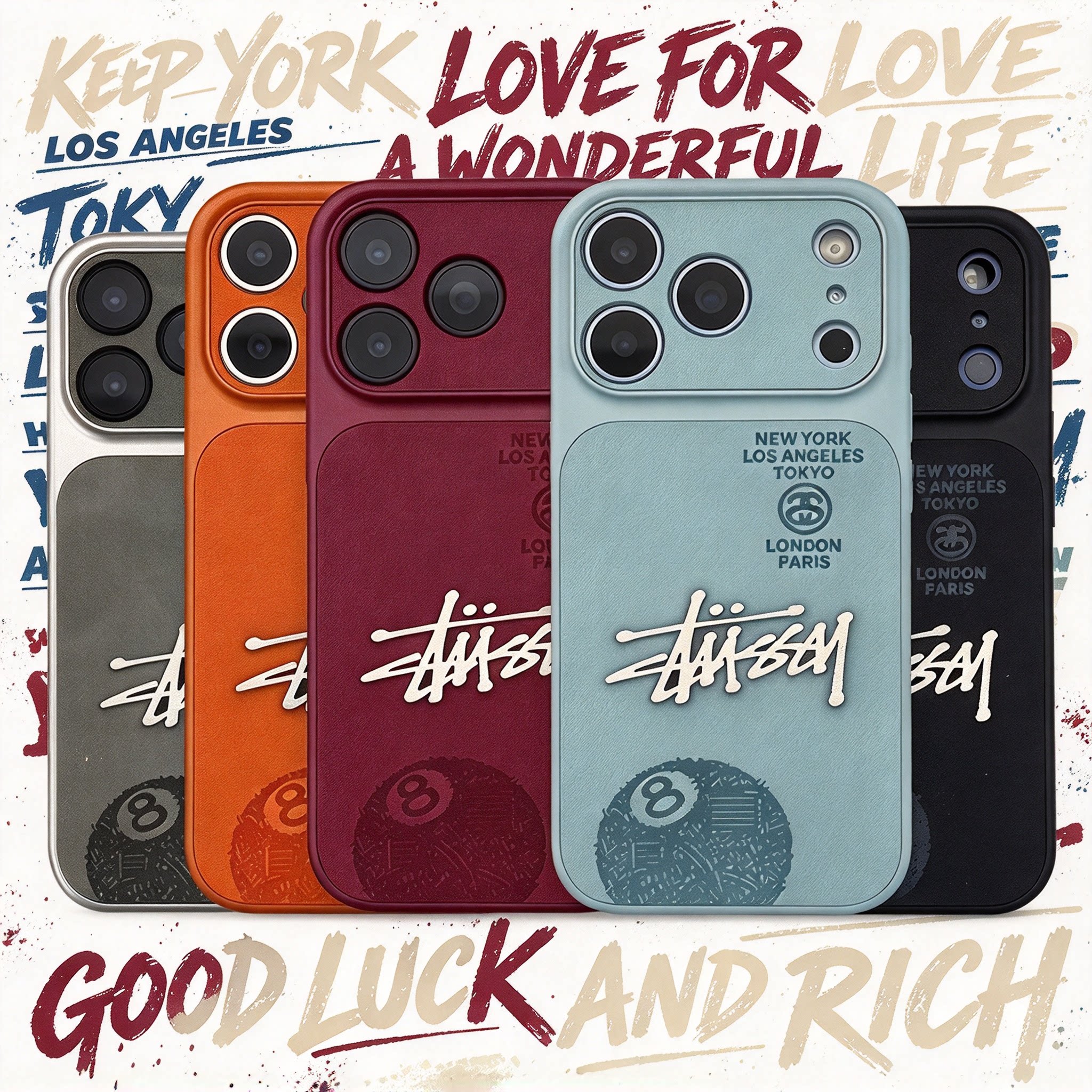 Fashionable Stussy Eight Ball Large Window iPhone Case for iPhone