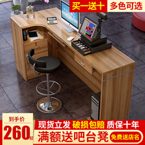 Supermarket cashier counter table Convenience store shop corner commercial milk tea fruit beauty small simple modern bar