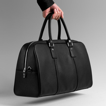 Real Leather Travel Bag Men Handbag Large Capacity Business Short Trip Luggage Baotou Layer Cow Leather Boarding Mens Bag