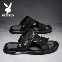 Floral Playboy sandals mens 2022 new summer dual-use driving beach casual summer outwear for mens cool slippers