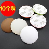 10 loaded round silicone anti-crash cushion door handle Anti-collision door rear bumper sticker Silencing mat door lock door suction door bumper