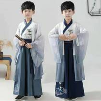 Hanfu Boy Chunqiu Tang Costume 2022 New Early Spring Children China Wind Ancient Clothes Boy Spring Style Ancient Wind Performance Clothing