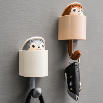 Home creative cute animal no trace small hook ins Wind dormitory door key shelf decoration no hole