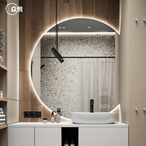 Everyone wants smart mirror touch screen wall-mounted bathroom mirror with lamp toilet mirror wall toilet round mirror cosmetic mirror