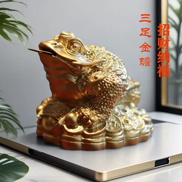 招財進宝 三足金蟾 鎮宅 辟邪 開運 風水 工芸品 美術品 置物 招財進宝 三足金蟾 鎮宅 辟邪 開運 風水 工芸品 美術品