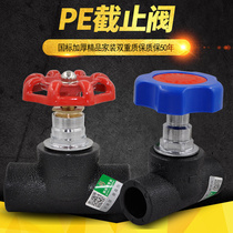 PE lifting globe valve gate valve PE valve drinking water pipe fittings 20 4 minutes 25 6 points PE pipe fittings