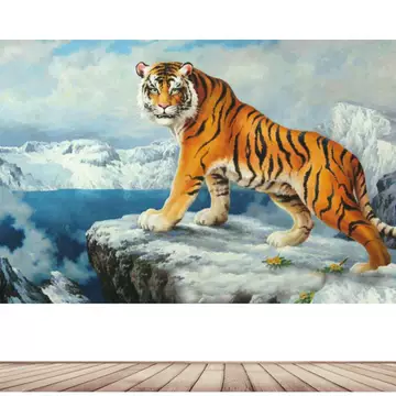 猛虎下山 猛虎下山玄关画素材_图品汇