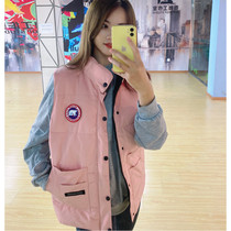 2021 new autumn and winter large size goose down jacket waistcoat loose Korean vest men and women couples overalls