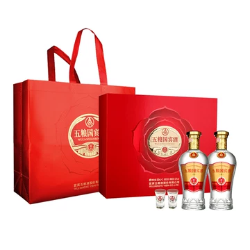 最終SALE 【中国白酒】　五糧国賓酒（浓香型白酒） 五糧液國賓酒珍釀濃香型白酒52度500ml