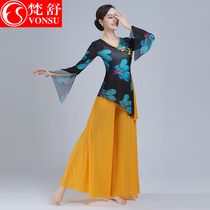 Fanshu 2021 summer new classical dance clothing body rhyme yarn clothing elegant modern dance performance practice clothing performance clothing