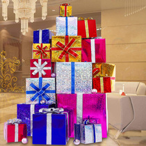 Christmas gift box Christmas Tree gift box Square pile head gift Christmas scene decoration props decorative ornaments