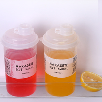 JAPAN NAKAYA PORTABLE COLD WATER JUG HIGH TEMPERATURE RESISTANT PLASTIC KETTLE MILK TEA STORE QUANTITY CUP WITH COVER WITH SCALE COMMERCIAL