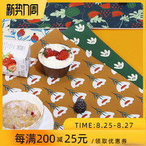  Leather PVC flower placemat Heat insulation table mat Waterproof oil-proof anti-scalding leave-in table mat Household plate mat Teacup mat