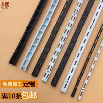 Thickened upper wall paint black Double Row AA column White narrow a wide side single row column clothing store black and white T ladder column