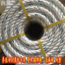 Nylon Rope Sub Linen Rope Bundling Wear Resistant Flat Wire Rope Scraping Dung Machine Rope Truck Brake High Altitude Safety Rope Polypropylene