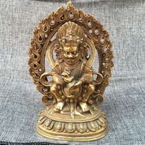 Antiques Miscellaneous Feng Shui Copper Brass Black Sky Indian Buddha Buddha Buddha Buddha Buddha sect for home boutique ornaments