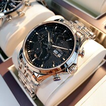 Siani automatic mechanical watch mens watch fine steel belt waterproof top ten watches Black Samurai mens watch