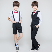Childrens suit suit suit small suit boy suit flower girl dress Korean version of middle school boy piano performance autumn