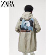 ZARA Spring New Men's Work Clothes Wind Hooded Parker Coat Jacket 07522300711