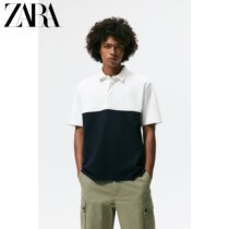 ZARA autumn new menswear color short sleeve cotton POLO T-shirt 00526300108