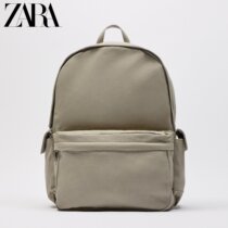 ZARA autumn new mens bag sand brown fabric large capacity casual backpack 13213820107