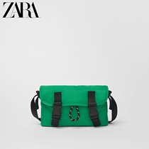 ZARA new childrens bag girls Green hi tech fabric messenger bag shoulder bag 11173830030