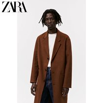 ZARA early autumn new mens wool long woolen coat coat coat 08491300670