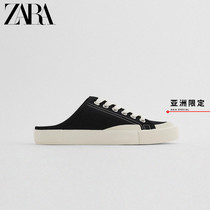 ZARA Asia Limited Women Shoes Black Lacing Sneakers Canvas Shoes 2845610040