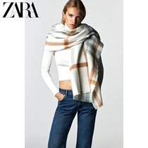 ZARA winter new womens plaid scarf 03739271710
