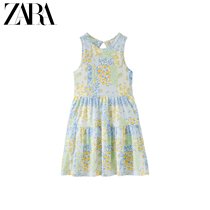 ZARA Spring Summer New Childrens Clothing Girl Flowers Decoration Patchwork Dress 9006696400