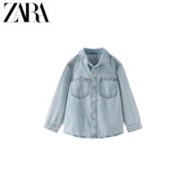 ZARA Spring loaded new boy clothes boy Basic Cowboy Shirt Jacket 4743610406