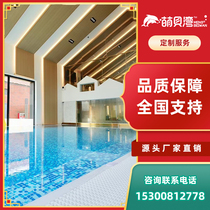 New steel structure glass water education early education swimming pool Parent-child pool Tempered glass childrens swimming pool