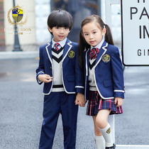 Kindergarten garden clothes spring and autumn clothes boys and girls British style childrens suits class clothes spring and autumn school uniforms for primary school uniforms