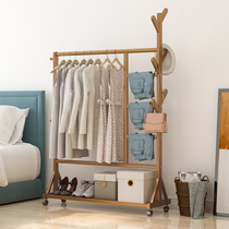 Clothes rack Floor-to-ceiling bedroom household clothes rack cold clothes rod folding indoor simple storage balcony drying clothes rack