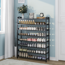 Home door shoe rack simple small shoe cabinet 2021 new dormitory storage bamboo dustproof multi-layer porch shoe rack