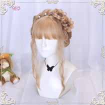 lolita wig female Daily fluffy wool roll long curly hair Harajuku soft sister lo Net red face repair lolita fake hair
