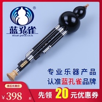 Blue Peacock gourd black sandalwood professional performance type D C Drop B G F tune Yunnan national musical instrument monopoly
