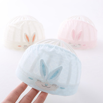 Baby hat summer thin halogen door pure cotton cute empty top newborn male and female baby cover forehead heart fetal cap
