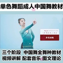 Monochrome adult dance teaching materials Zero foundation introduction Soft opening element Body rhyme Classical dance ballet video tutorial