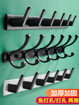 Adhesive hook strong viscose Wall Wall Wall toilet a row of long strip hanger toilet bathroom door non-perforated hook hook